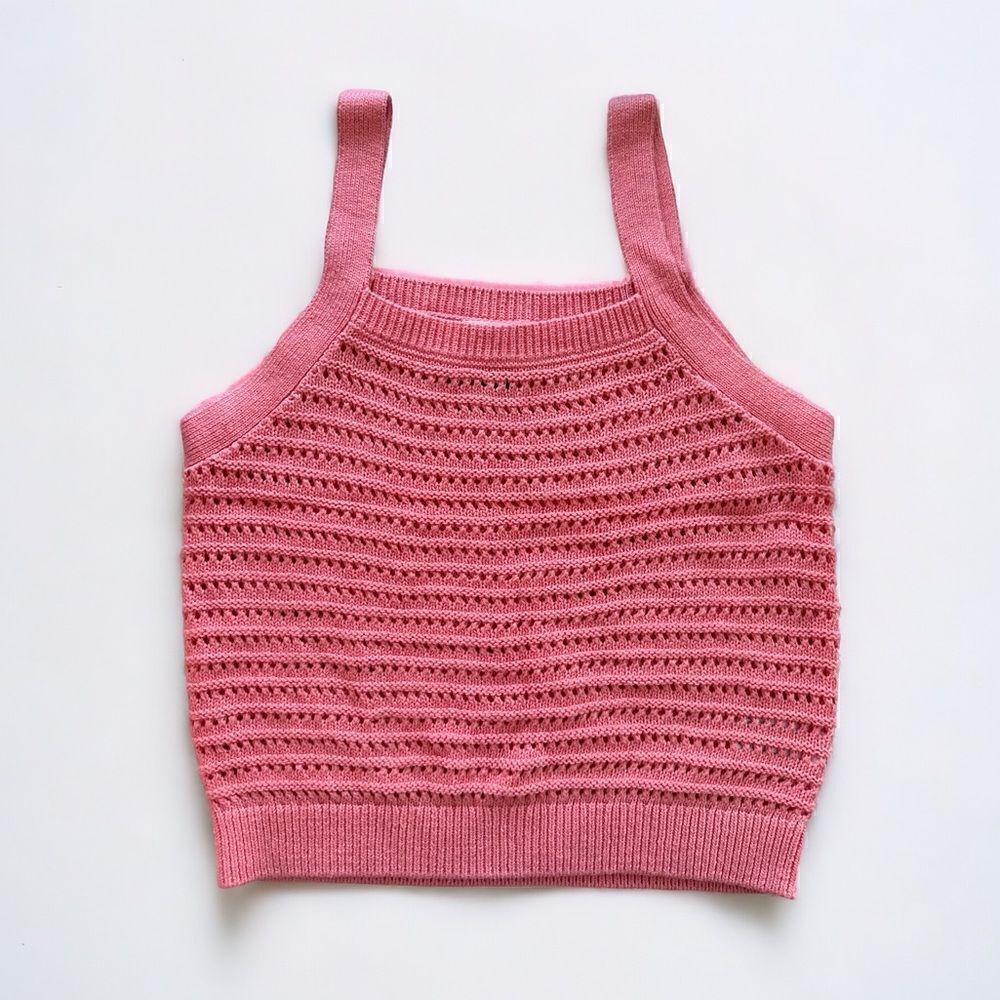Universal Thread Top Knit Sweater Tank Pink Size Small - Picture 2 of 5